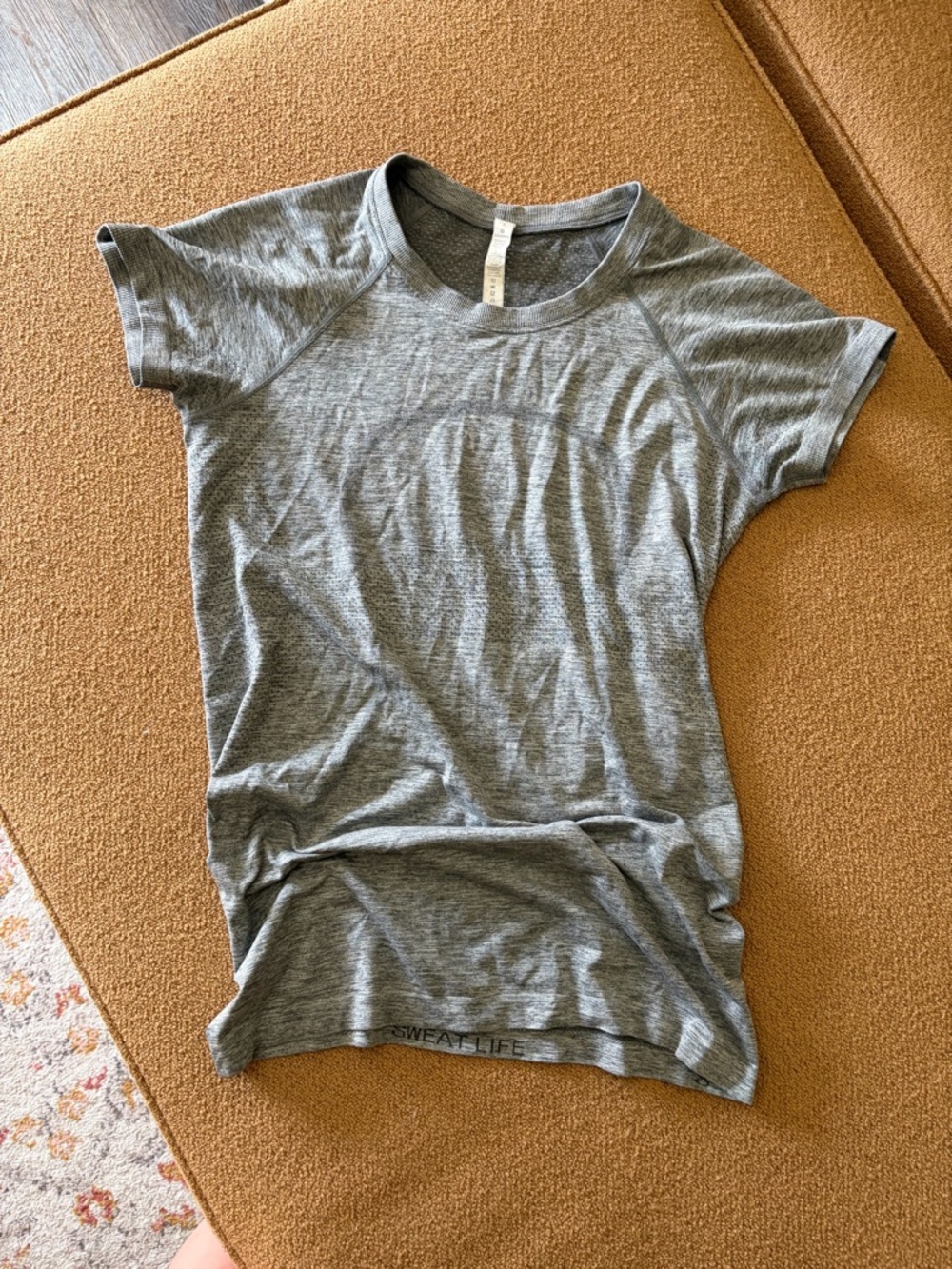 Lululemon Athletica Heather Gray Short Sleeve Athletic Tee